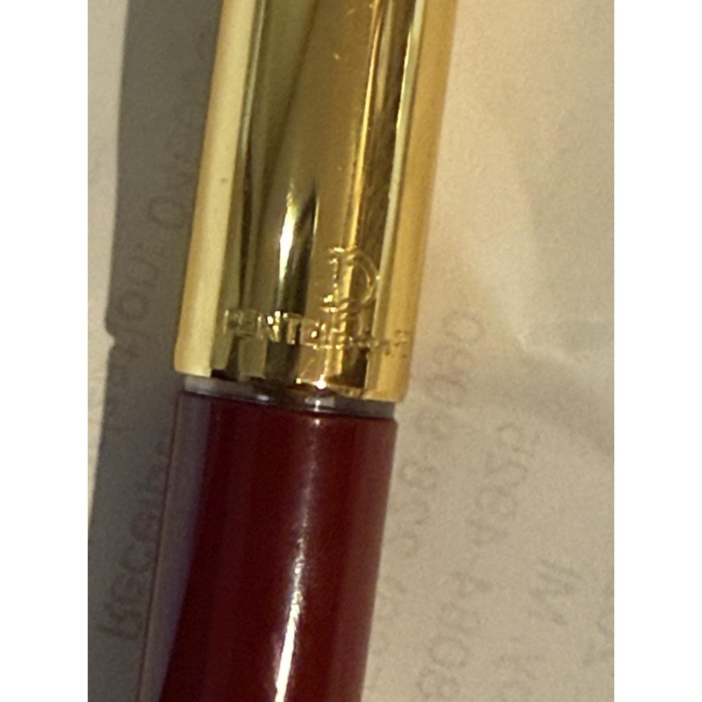 Pentel DS-3 Sign Pen Deluxe Red Gold Soft Vintage Out of Print Rare Discontinued - Picture 4 of 11